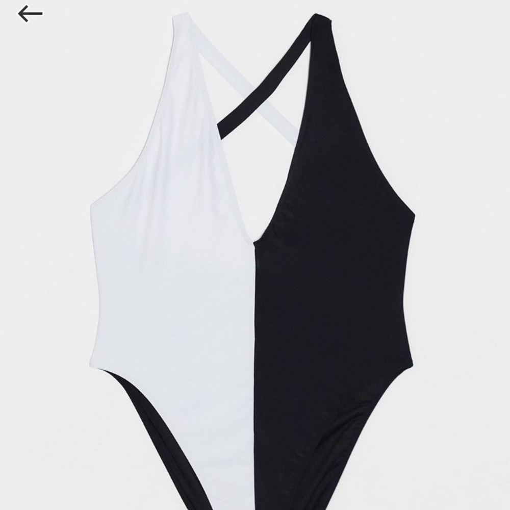 BNWT ASOS COLOR BLOCK SWIMSUIT SZ 16